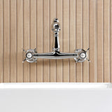 Essex Two-Handle 2-Hole Wall Mount Bathroom Faucet