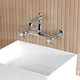 Essex Two-Handle 2-Hole Wall Mount Bathroom Faucet