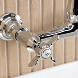 Essex Two-Handle 2-Hole Wall Mount Bathroom Faucet