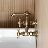 Essex Two-Handle 2-Hole Wall Mount Bathroom Faucet