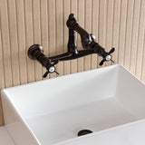 Essex Two-Handle 2-Hole Wall Mount Bathroom Faucet