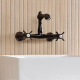 Essex Two-Handle 2-Hole Wall Mount Bathroom Faucet