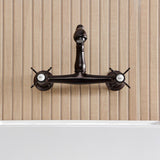 Essex Two-Handle 2-Hole Wall Mount Bathroom Faucet