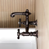 Essex Two-Handle 2-Hole Wall Mount Bathroom Faucet