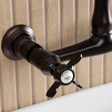 Essex Two-Handle 2-Hole Wall Mount Bathroom Faucet