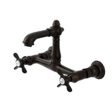 Essex Two-Handle 2-Hole Wall Mount Bathroom Faucet