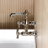 English Country Two-Handle 2-Hole Wall Mount Bathroom Faucet