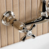 English Country Two-Handle 2-Hole Wall Mount Bathroom Faucet