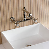 Essex Two-Handle 2-Hole Wall Mount Bathroom Faucet