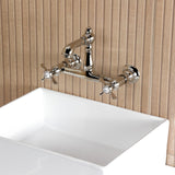 Essex Two-Handle 2-Hole Wall Mount Bathroom Faucet