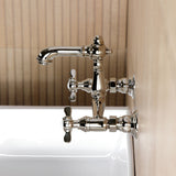 Essex Two-Handle 2-Hole Wall Mount Bathroom Faucet