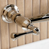 English Country Two-Handle 2-Hole Wall Mount Bathroom Faucet