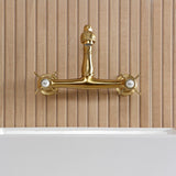 Essex Two-Handle 2-Hole Wall Mount Bathroom Faucet