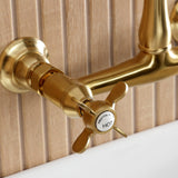 Essex Two-Handle 2-Hole Wall Mount Bathroom Faucet