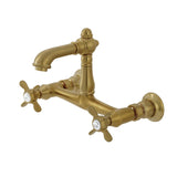 Essex Two-Handle 2-Hole Wall Mount Bathroom Faucet