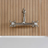 English Country Two-Handle 2-Hole Wall Mount Bathroom Faucet