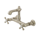 English Country Two-Handle 2-Hole Wall Mount Bathroom Faucet