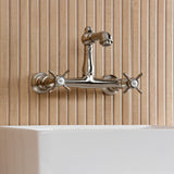 Essex Two-Handle 2-Hole Wall Mount Bathroom Faucet