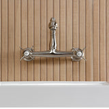 Essex Two-Handle 2-Hole Wall Mount Bathroom Faucet