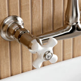 English Country Two-Handle 2-Hole Wall Mount Bathroom Faucet