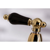 Duchess Two-Handle 4-Hole Deck Mount Bridge Kitchen Faucet with Brass Side Sprayer