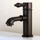 Paris One-Handle 1-Hole Bathroom Faucet with Deck Plate and Brass Pop-Up Drain