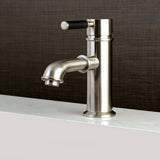 Kaiser One-Handle 1-Hole Bathroom Faucet with Deck Plate and Brass Pop-Up Drain