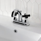 Duchess Double-Handle 3-Hole Deck Mount 4-Inch Centerset Bathroom Faucet with Brass Pop-Up