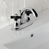 Duchess Double-Handle 3-Hole Deck Mount 4-Inch Centerset Bathroom Faucet with Brass Pop-Up