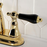 Duchess Double-Handle 3-Hole Deck Mount 4-Inch Centerset Bathroom Faucet with Brass Pop-Up