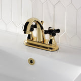 Duchess Double-Handle 3-Hole Deck Mount 4-Inch Centerset Bathroom Faucet with Brass Pop-Up