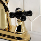 Duchess Double-Handle 3-Hole Deck Mount 4-Inch Centerset Bathroom Faucet with Brass Pop-Up