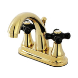 Duchess Double-Handle 3-Hole Deck Mount 4-Inch Centerset Bathroom Faucet with Brass Pop-Up