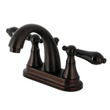 Duchess Double-Handle 3-Hole Deck Mount 4-Inch Centerset Bathroom Faucet with Brass Pop-Up