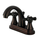 Duchess Double-Handle 3-Hole Deck Mount 4-Inch Centerset Bathroom Faucet with Brass Pop-Up