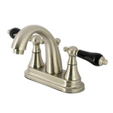 Duchess Double-Handle 3-Hole Deck Mount 4-Inch Centerset Bathroom Faucet with Brass Pop-Up