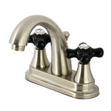 Duchess Double-Handle 3-Hole Deck Mount 4-Inch Centerset Bathroom Faucet with Brass Pop-Up