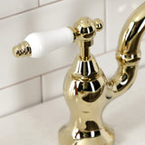 English Country Two-Handle 3-Hole Deck Mount Bridge Kitchen Faucet with Brass Side Sprayer