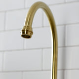 Bel-Air Two-Handle 3-Hole Deck Mount Bridge Kitchen Faucet with Brass Side Sprayer