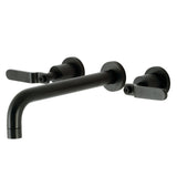 Whitaker Two-Handle 3-Hole Wall Mount Roman Tub Faucet