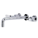 Whitaker Two-Handle 3-Hole Wall Mount Roman Tub Faucet