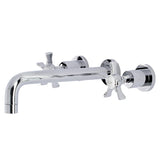 Hamilton Two-Handle 3-Hole Wall Mount Roman Tub Faucet