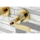 Whitaker Two-Handle 3-Hole Wall Mount Roman Tub Faucet