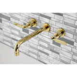 Whitaker Two-Handle 3-Hole Wall Mount Roman Tub Faucet