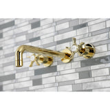 Hamilton Two-Handle 3-Hole Wall Mount Roman Tub Faucet