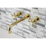 Hamilton Two-Handle 3-Hole Wall Mount Roman Tub Faucet