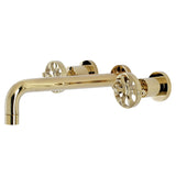 Belknap Two-Handle 3-Hole Wall Mount Roman Tub Faucet