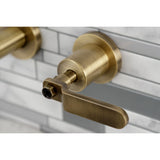 Whitaker Two-Handle 3-Hole Wall Mount Roman Tub Faucet