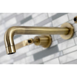 Whitaker Two-Handle 3-Hole Wall Mount Roman Tub Faucet