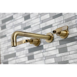 Whitaker Two-Handle 3-Hole Wall Mount Roman Tub Faucet